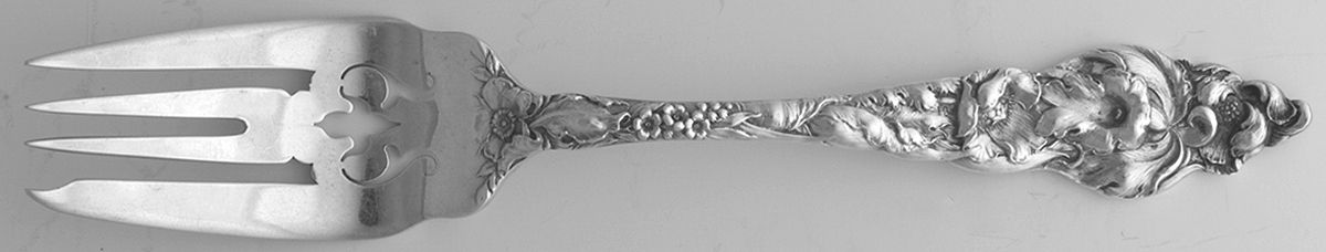 Les Six Fleurs (Sterling, 1901) Pastry Fork by Reed & Barton-1