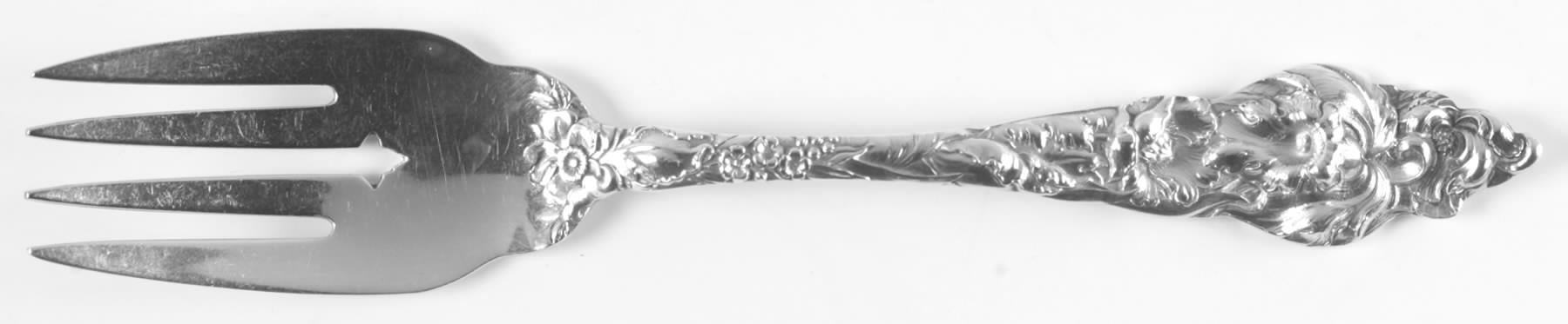 Les Six Fleurs (Sterling, 1901) Individual Salad Fork by Reed & Barton-1