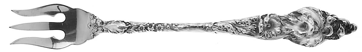 Les Six Fleurs (Sterling, 1901) Cocktail/Seafood Fork by Reed & Barton-1