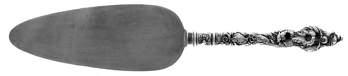 Les Six Fleurs (Sterling, 1901) Pie Server with Silverplate Blade by Reed & Barton-1