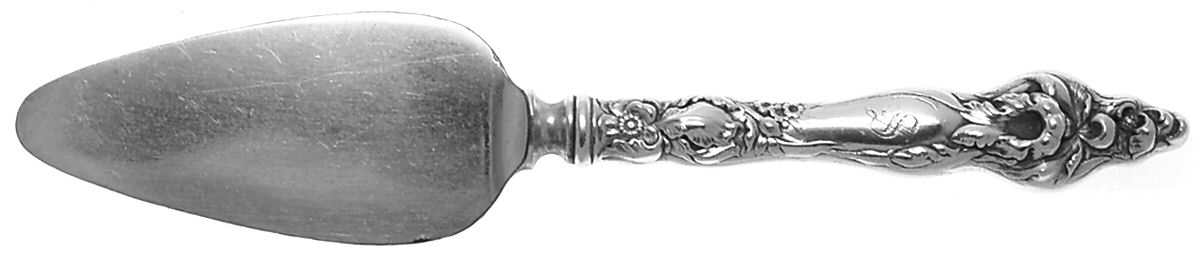 Les Six Fleurs (Sterling, 1901) Cheese Server with Silverplate Blade by Reed & Barton-1