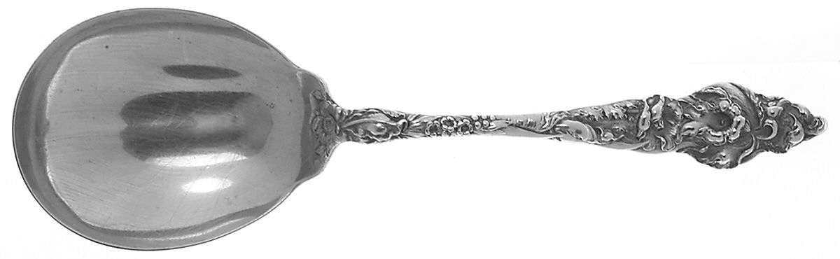 Les Six Fleurs (Sterling, 1901) Small Solid Berry/Casserole Spoon by Reed & Barton-1