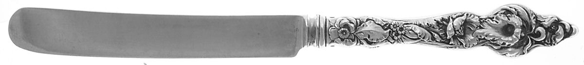 Les Six Fleurs (Sterling, 1901) Old French Hollow Knife with Bolster by Reed & Barton-1
