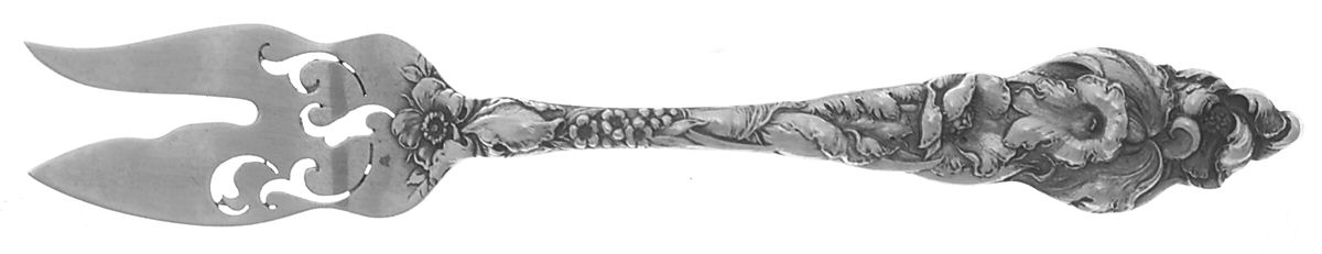 Les Six Fleurs (Sterling, 1901) Cheese Fork by Reed & Barton-1