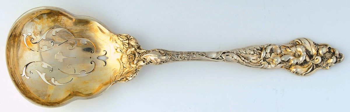 Les Six Fleurs (Sterling, 1901) Cracker Spoon by Reed & Barton-1