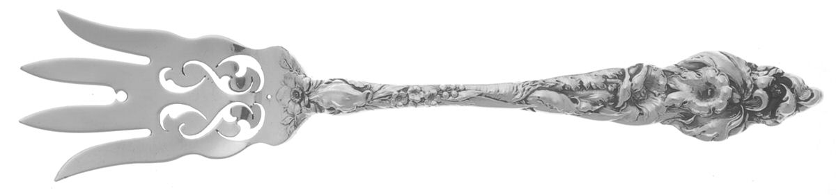 Les Six Fleurs (Sterling, 1901) Medium Chipped Beef Fork by Reed & Barton-1
