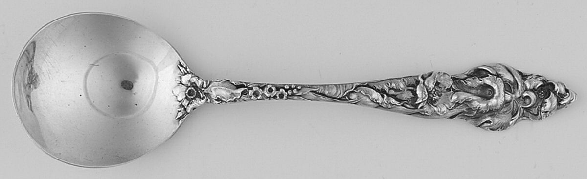 Les Six Fleurs (Sterling, 1901) Round Bowl Soup Spoon (Bouillon) by Reed & Barton-1