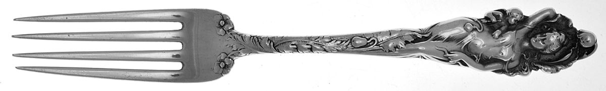 Love Disarmed (Sterling, 1899) Fork-Dessert/Luncheon-Solid Pc by Reed & Barton-1