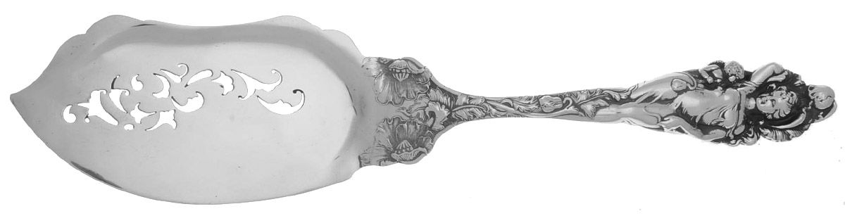 Love Disarmed (Sterling, 1899) Large Solid Ice Cream Server by Reed & Barton-1