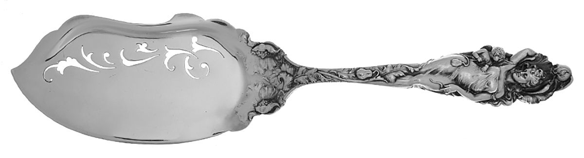 Love Disarmed (Sterling, 1899) Small Solid Ice Cream Server by Reed & Barton-1
