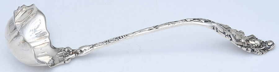 Love Disarmed (Sterling, 1899) Punch Ladle Solid Piece by Reed & Barton-4