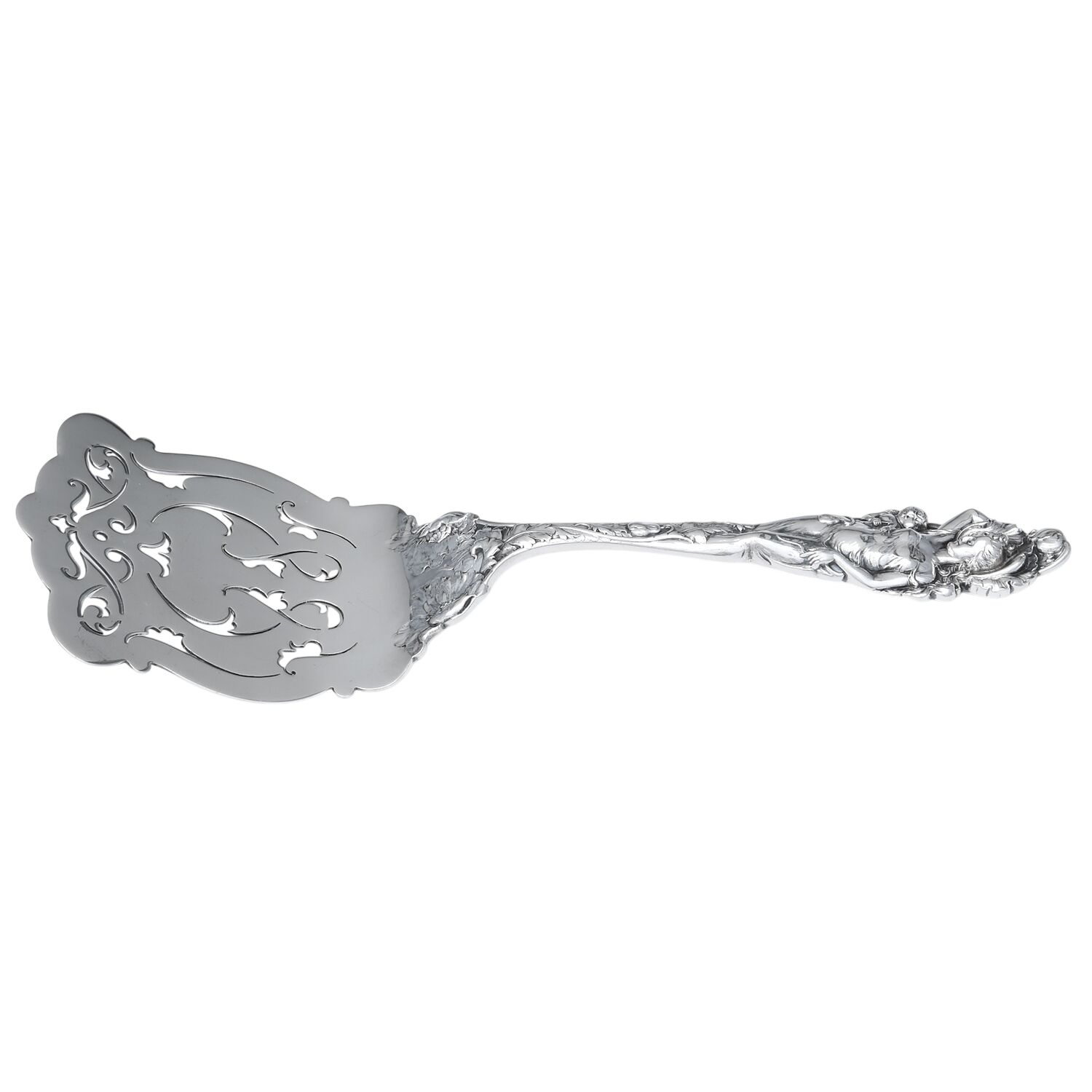 Love Disarmed (Sterling, 1899) Solid Asparagus Server by Reed & Barton-1