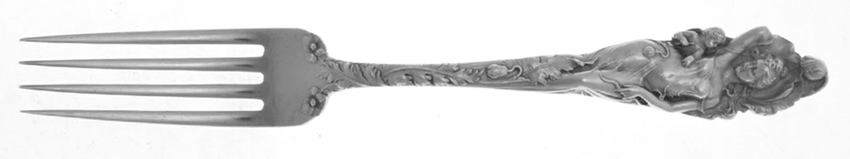Love Disarmed (Sterling, 1899) Fork-Dessert/Luncheon-Solid Pc by Reed & Barton-1