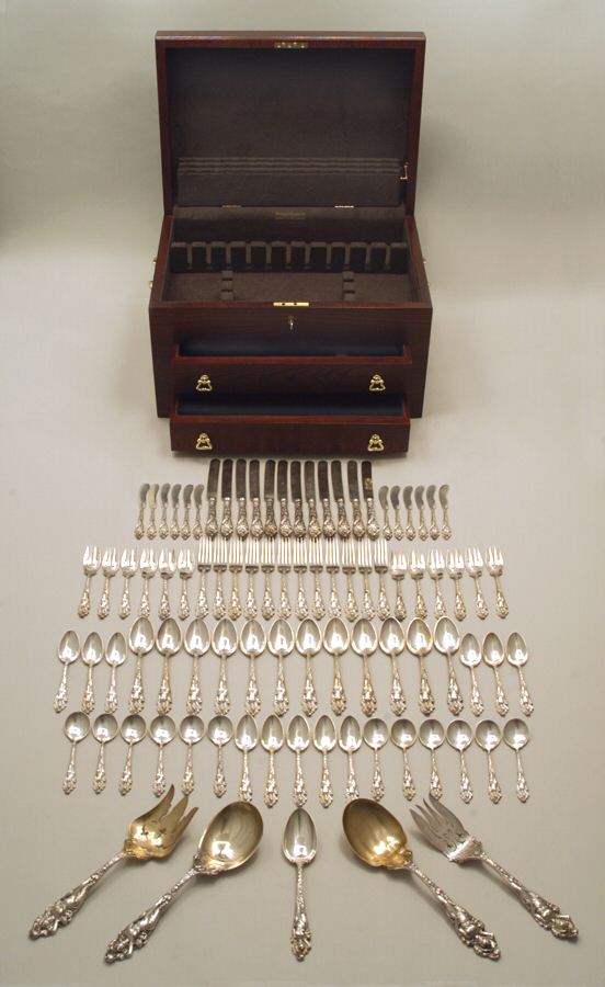 Love Disarmed (Sterling, 1899) 89 Piece Set by Reed & Barton-1