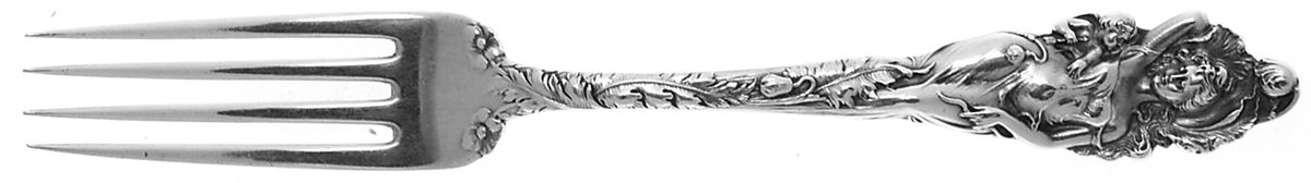 Love Disarmed (Sterling, 1899) Fork-Dessert/Luncheon-Solid Pc by Reed & Barton-1
