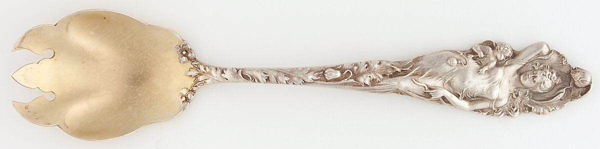 Love Disarmed (Sterling, 1899) Ice Cream Fork by Reed & Barton-1