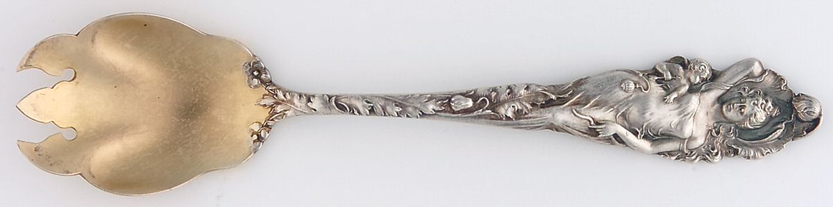 Love Disarmed (Sterling, 1899) Ice Cream Fork by Reed & Barton-1