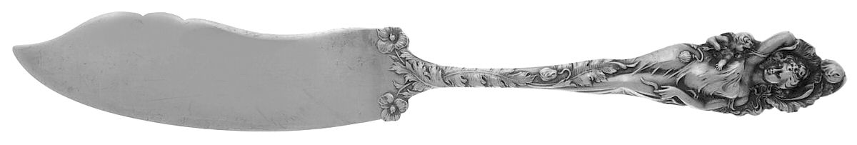 Love Disarmed (Sterling, 1899) Flat Handle Master Butter Knife by Reed & Barton-1