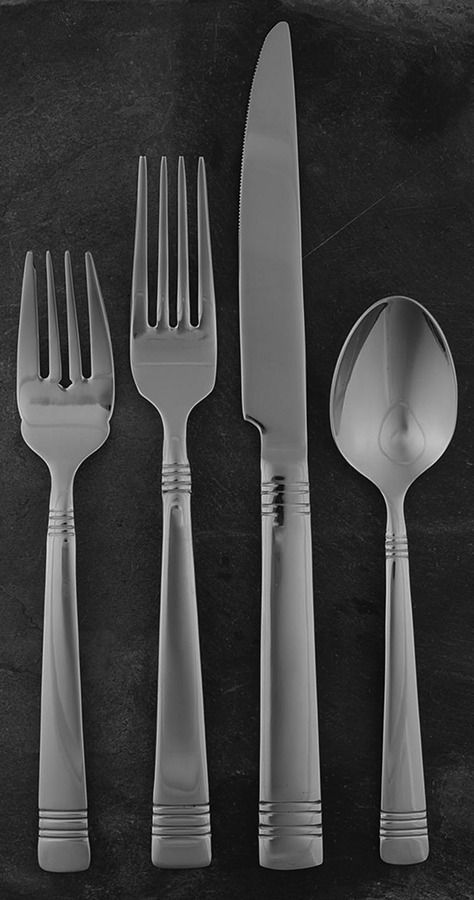 Longwood II-Longwood (Stainless) 4 Piece Place Setting by Reed & Barton-1