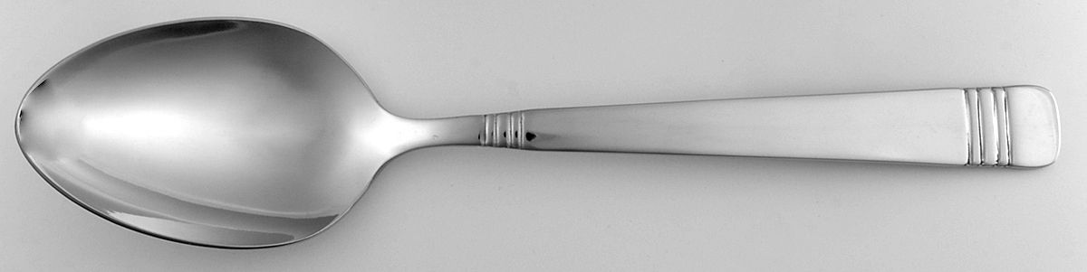 Longwood II-Longwood (Stainless) Tablespoon (Serving Spoon) by Reed & Barton-1