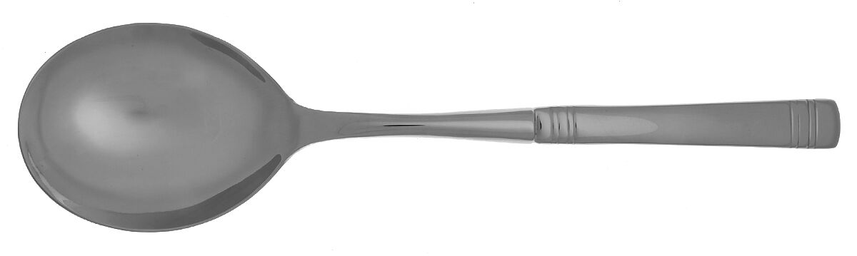 Longwood II-Longwood (Stainless) Casserole Spoon with Smooth Stainless Bowl HC by Reed & Barton-1