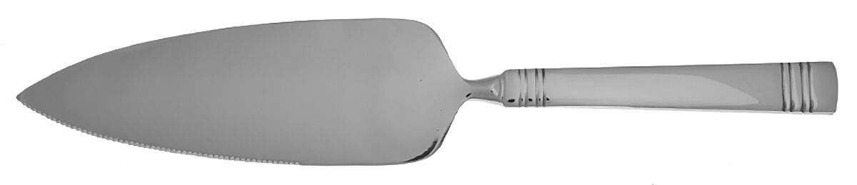 Longwood II-Longwood (Stainless) Pie Server with Serrated Stainless Blade HC by Reed & Barton-1