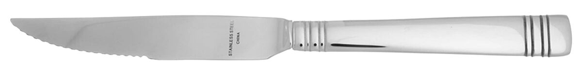 Longwood II-Longwood (Stainless) Steak Knife Individual Hollow, Serrate HC by Reed & Barton-1