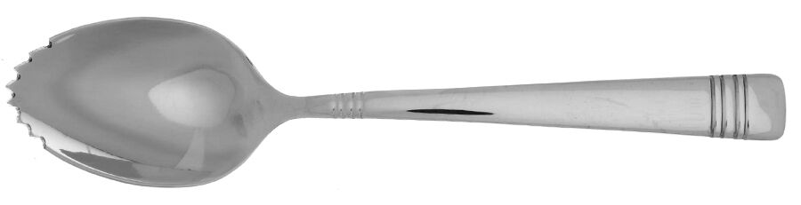 Longwood II-Longwood (Stainless) Fruit/Orange Spoon Individual, Serrated Bowl HC by Reed & Barton-1