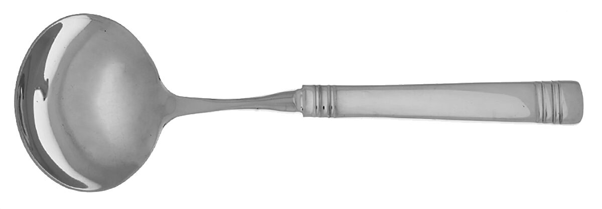 Longwood II-Longwood (Stainless) Gravy Ladle with No Spout Stainless Bowl HC by Reed & Barton-1