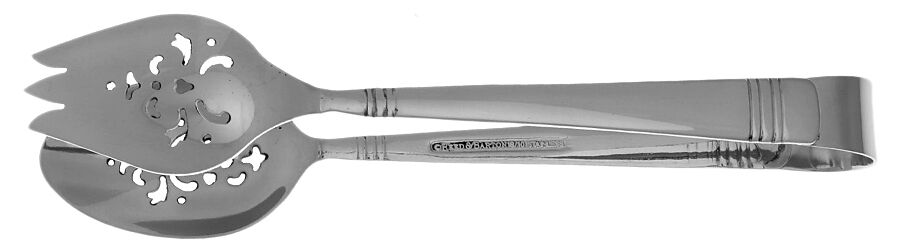 Longwood II-Longwood (Stainless) Ice Serving Tongs Small HC by Reed & Barton-1