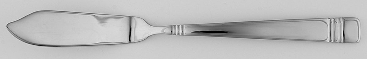 Longwood II-Longwood (Stainless) Flat Handle Master Butter Knife by Reed & Barton-1