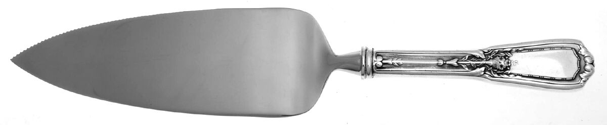 Louis XVI (Silverplate, 1926) Pie Server with Serrated Stainless Blade HC by Reed & Barton-1