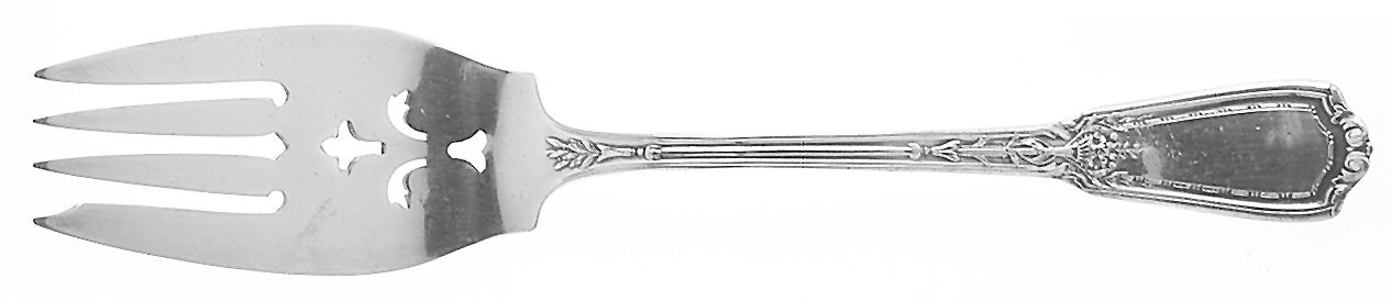 Louis XVI (Silverplate, 1926) Medium Solid Cold Meat Serving Fork by Reed & Barton-1