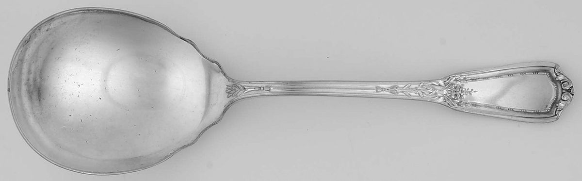 Louis XVI (Silverplate, 1926) Solid Salad Serving Spoon by Reed & Barton-1