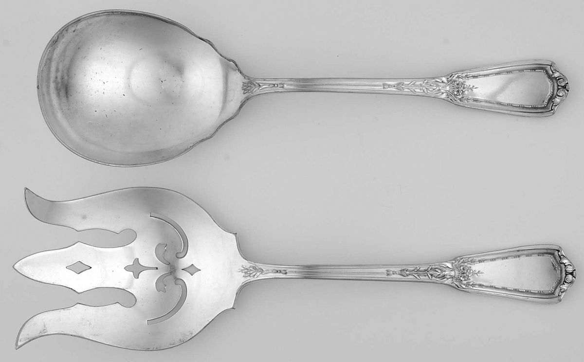 Louis XVI (Silverplate, 1926) (2 Pc) Solid Salad Set by Reed & Barton-1