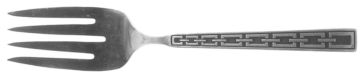 Lovelock (Stainless) Medium Solid Cold Meat Serving Fork by Reed & Barton-1