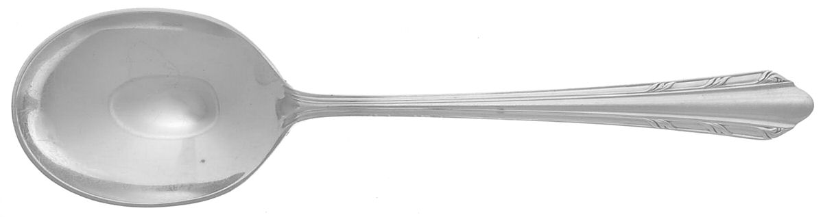 Madamoiselle (Silverplate) Round Bowl Soup Spoon (Gumbo) by Reed & Barton-1