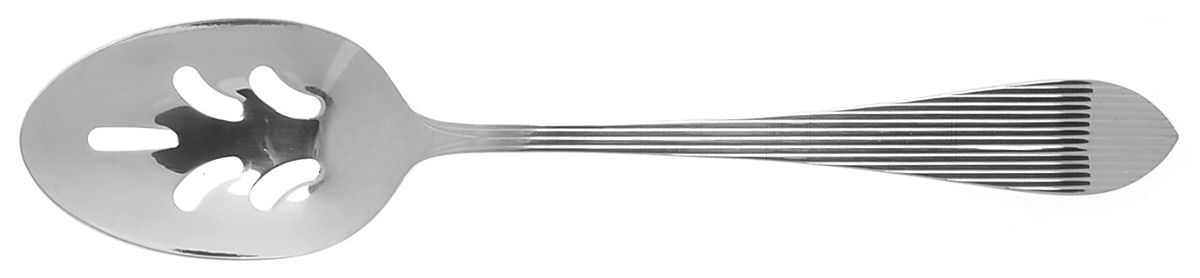 Madelaine (Stainless) Pierced Tablespoon (Serving Spoon) by Reed & Barton-1