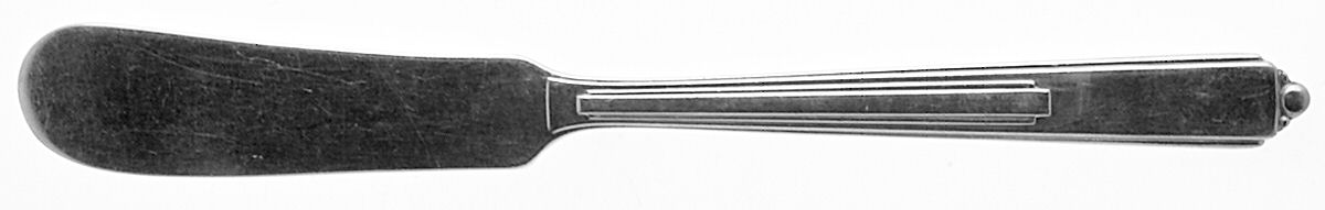 Maid of Honor (Silverplate, 1935) Flat Handle Butter Spreader by Reed & Barton-1
