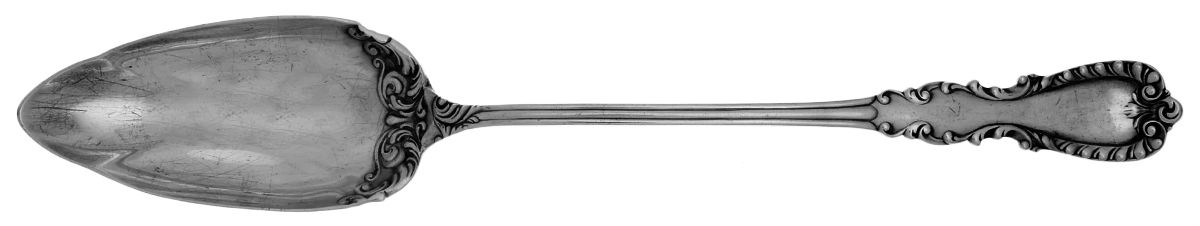 Majestic (Sterling, 1894) Solid Platter Spoon by Reed & Barton-1