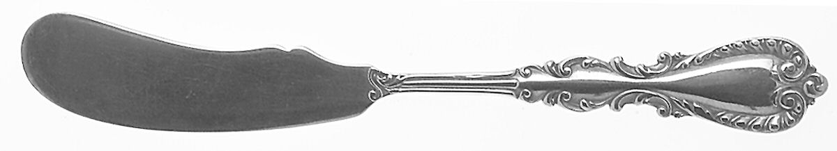 Majestic (Sterling, 1894) Flat Handle Butter Spreader by Reed & Barton-1