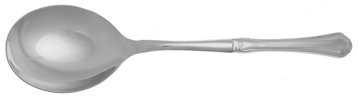 Mandolin (Stainless) Casserole Spoon with Smooth Stainless Bowl HC by Reed & Barton-1
