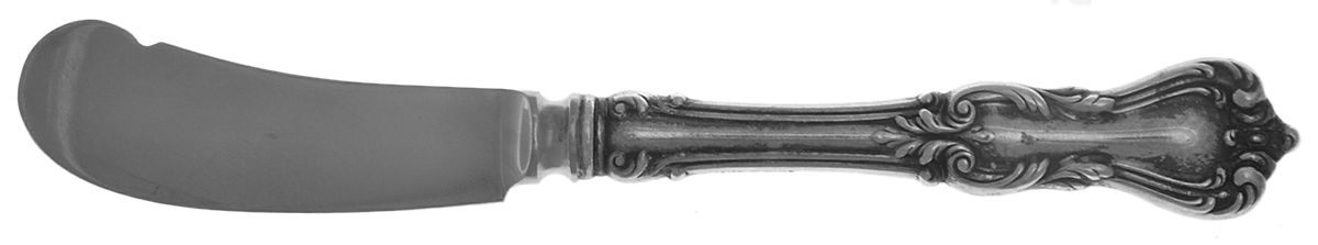 Marlborough (Sterling, 1906, No Monos) Butter Spreader Hollow Hdl-Paddle/Stainless Blade by Reed & Barton-1