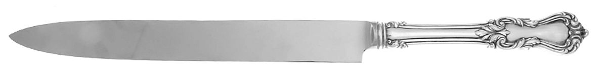 Marlborough (Sterling, 1906, No Monos) Large Stainless Blade Roast Carving Knife by Reed & Barton-1