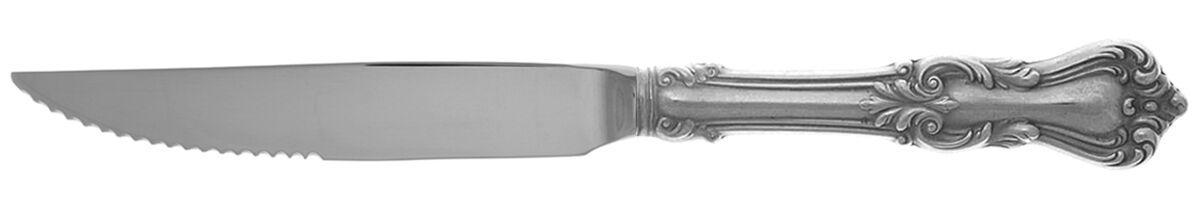 Marlborough (Sterling, 1906, No Monos) Steak Knife Individual Hollow, Serrate HC by Reed & Barton-1