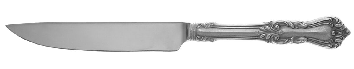 Marlborough (Sterling, 1906, No Monos) Steak Knife Individual Hollow, No Serrate HC by Reed & Barton-1