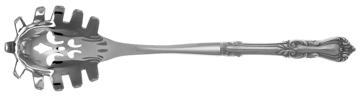 Marlborough (Sterling, 1906, No Monos) Pasta Server with Stainless Bowl HC by Reed & Barton-1