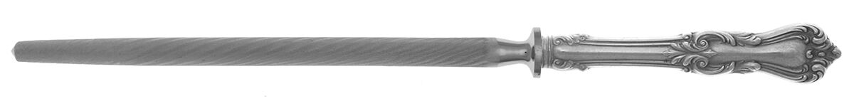 Marlborough (Sterling, 1906, No Monos) Sharpener Knife with Steel Rod HC by Reed & Barton-1