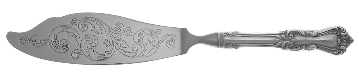 Marlborough (Sterling, 1906, No Monos) Fish Serving Knife with Stainless Blade HC by Reed & Barton-1