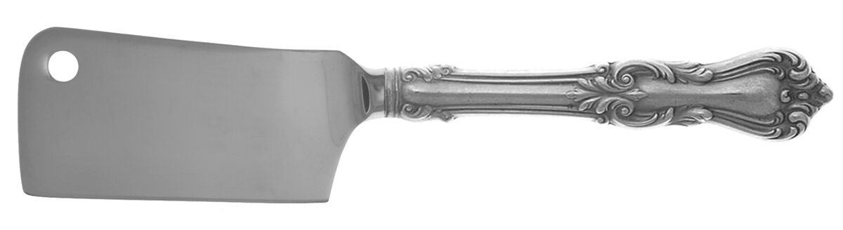 Marlborough (Sterling, 1906, No Monos) Cheese Cleaver with Stainless Blade HC by Reed & Barton-1